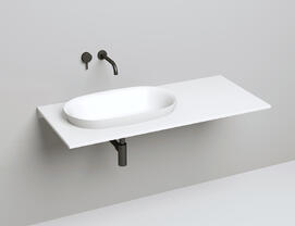 Раковина встраиваемая сверху Salini  Marea 01 S-Stone 65 см 1802201M из искусственного камня, матовая белая