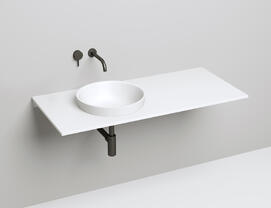 Раковина встраиваемая сверху Salini  Marea 03 S-Stone 42 см 1802203M из искусственного камня, матовая белая
