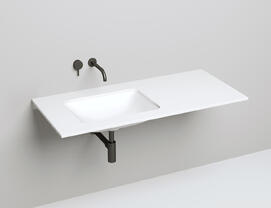 Раковина встраиваемая снизу Salini  Marea 06 S-Stone 55 см 1802206M из искусственного камня, матовая белая