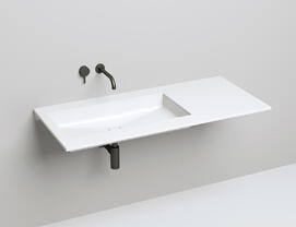 Раковина встраиваемая снизу Salini  Marea 10 S-Stone 75 см 1802210M из искусственного камня, белая матовая