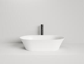 Раковина накладная Salini  Mona S-Stone 60 см 110821M из искусственного камня, белая матовая