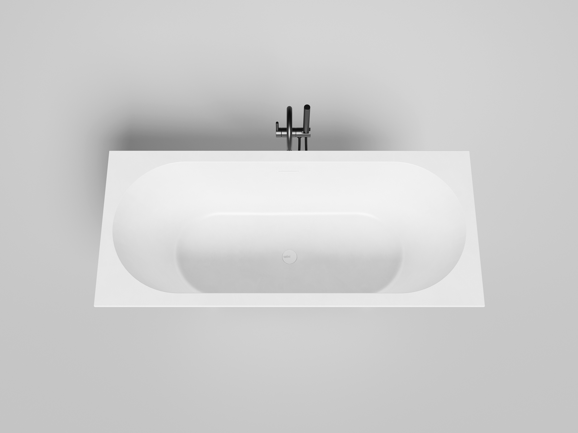 Ванна из литьевого мрамора Salini Ornella Axis Kit 170x75 103513G S-Sense белая глянцевая, размер 170х75, цвет белый - фото 5