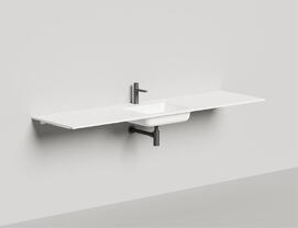 Раковина подвесная Salini  Onda Plus S-Stone 200 см 1402203M из искусственного камня, белая матовая