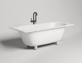 Ванна из литьевого мрамора Salini  Ornella Axis S-Sense 180х80 103411G белая глянцевая, встраиваемая