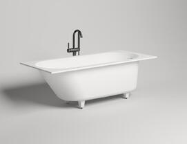 Ванна из литьевого мрамора Salini  Ornella Kit S-sense 170х70 102413G белая глянцевая, встраиваемая