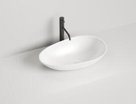 Раковина накладная Salini  Paola S-Stone 58 см 1101201SM белая матовая, искусственный камень