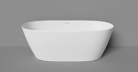 Ванна из искусственного камня Salini  Lofo  170x80 UM12112 отдельностоящая, Gelcoat, белая глянцевая, с донным клапаном