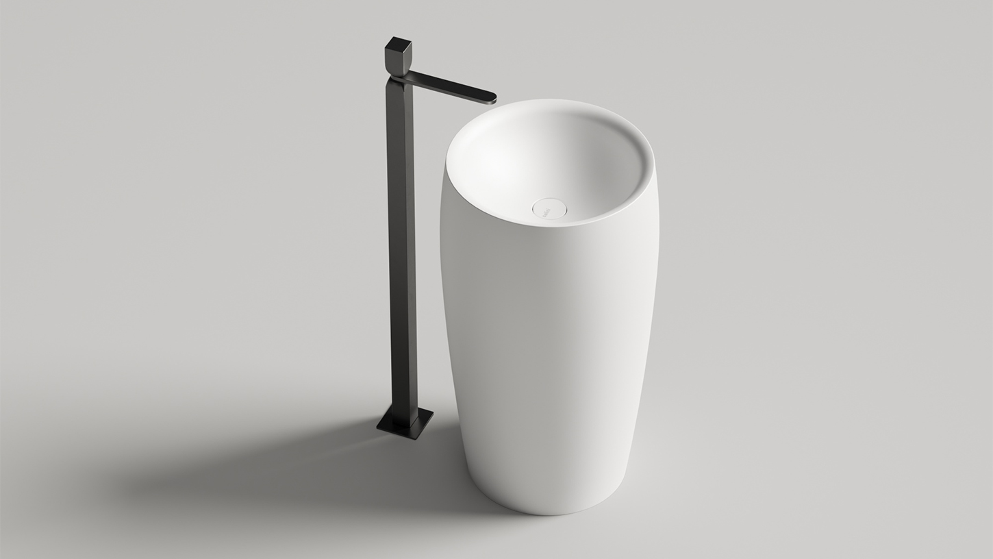 Раковина напольная Salini  Alda 03 S-Stone 130321M белая матовая