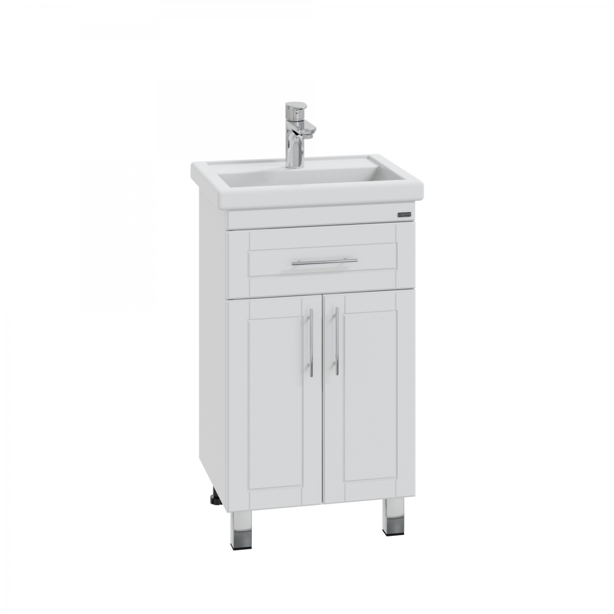 Мебель для ванной комнаты СанТа Дублин 50 см напольная, белая, цвет белый 223002 - фото 2