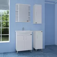 Мебель для ванной СанТа Элеганс 65 см 2 дверцы, напольная белая