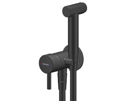 Гигиенический душ со смесителем Sancos Atom SC2001MB матовый черный