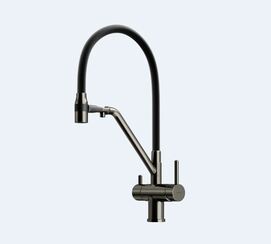 Смеситель для кухни Sancos Dora SC4003GG вороненая сталь