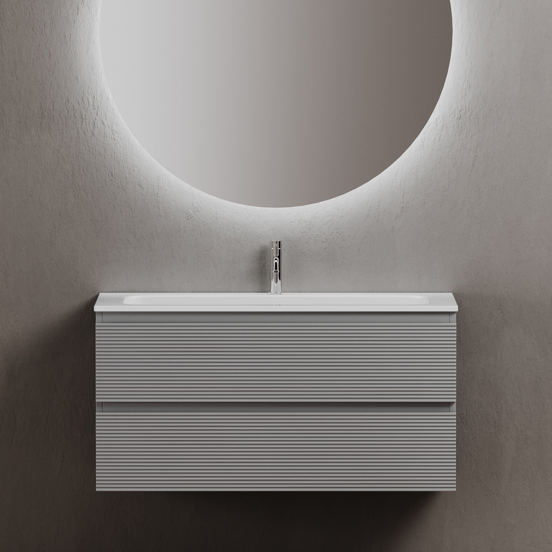 Мебель для ванной комнаты Sancos FOLK 100 см Ergraut soft