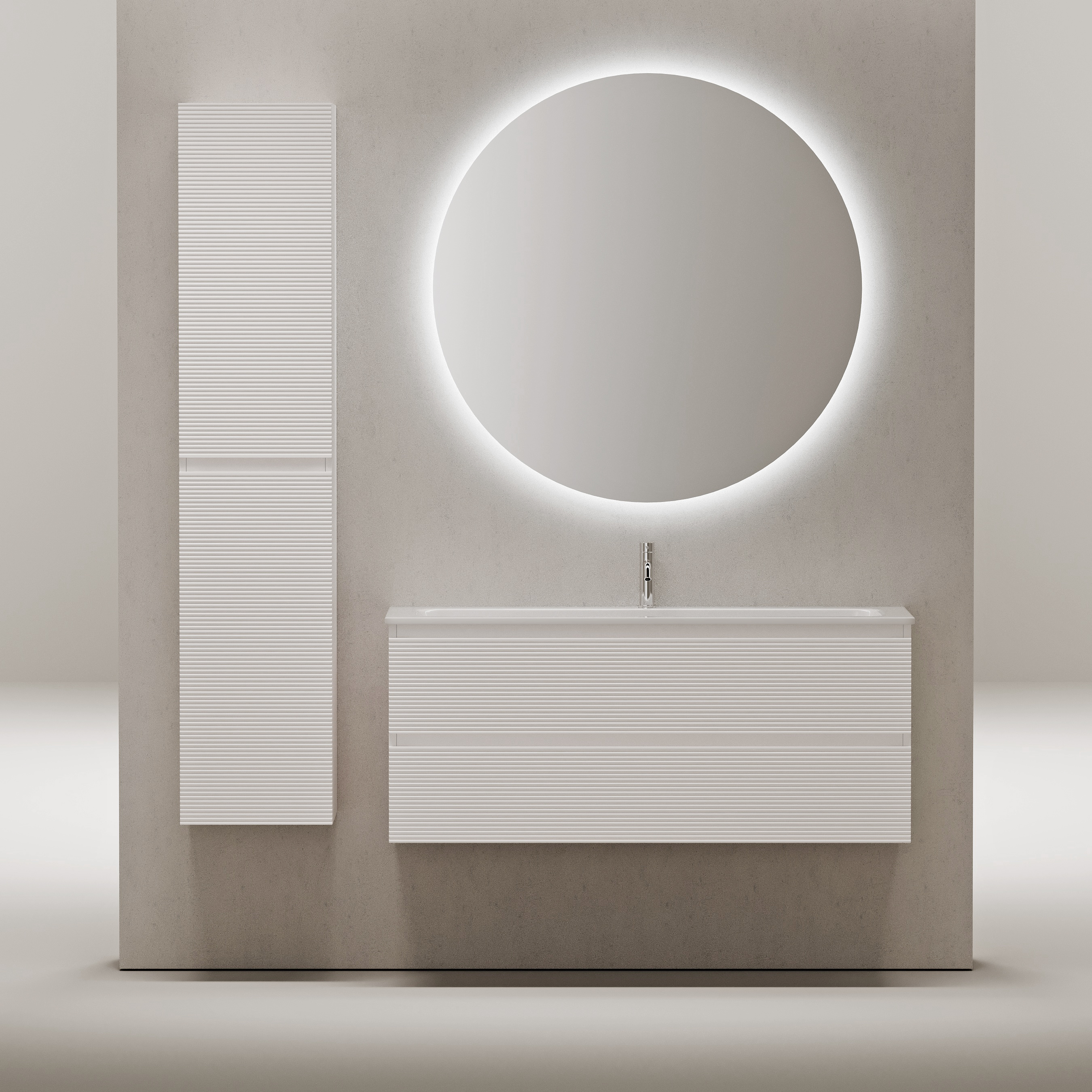 Мебель для ванной комнаты Sancos FOLK 120 см Bianco, цвет белый