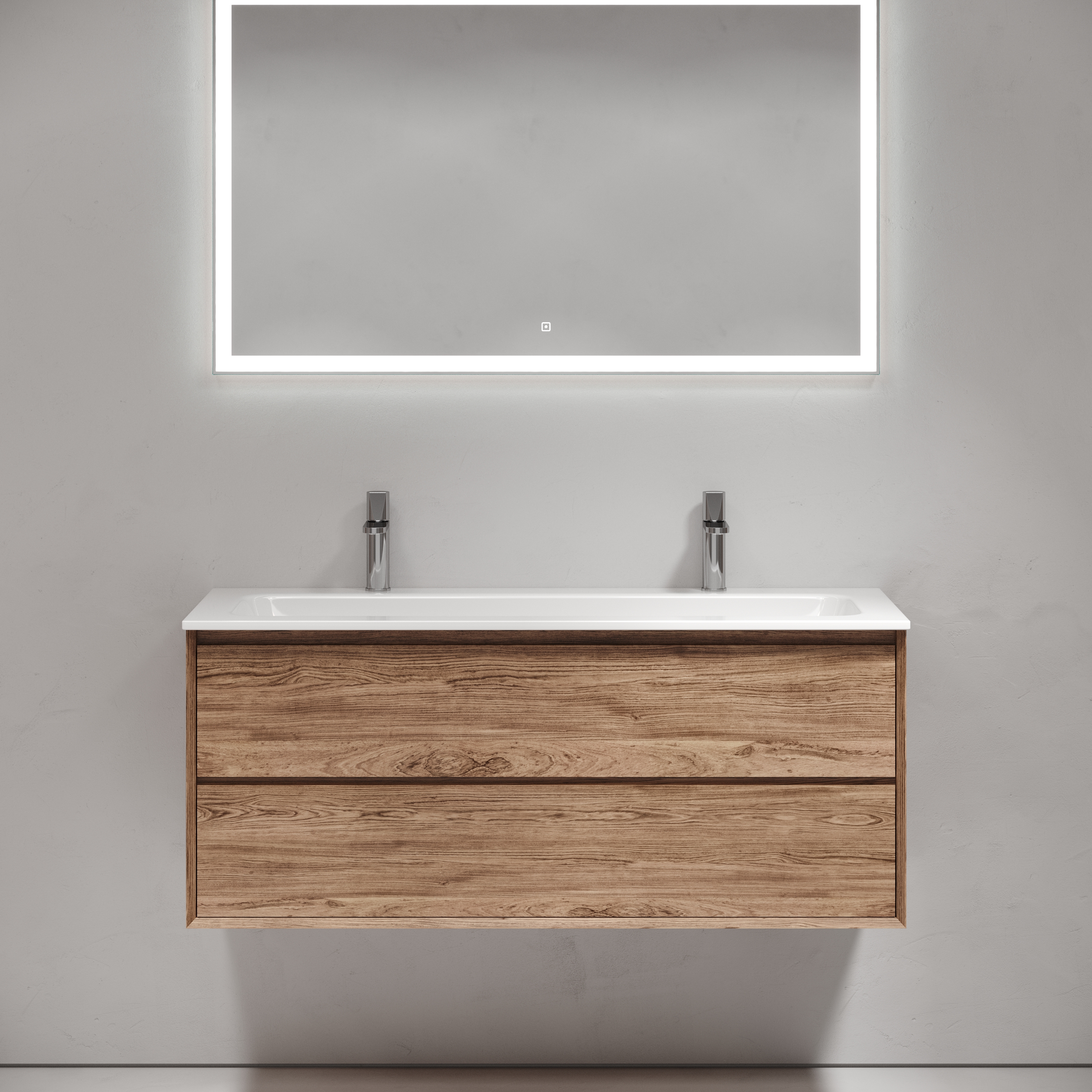 Мебель для ванной комнаты Sancos Marmi 2.0 120 см дуб чарльстон, цвет коричневый MR2.0120ECH - фото 2