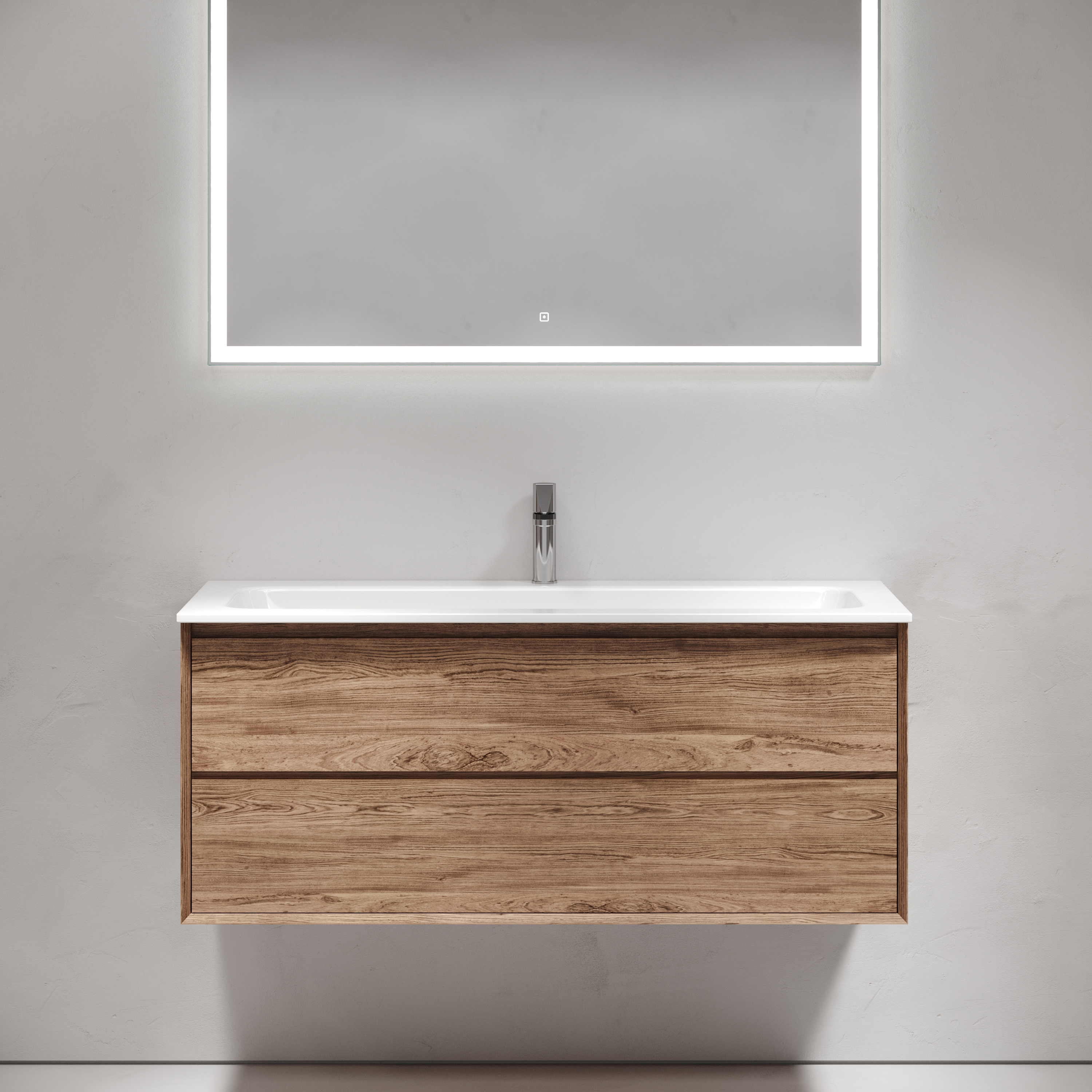 Мебель для ванной комнаты Sancos Marmi 2.0 120 см дуб чарльстон, цвет коричневый MR2.0120ECH - фото 4