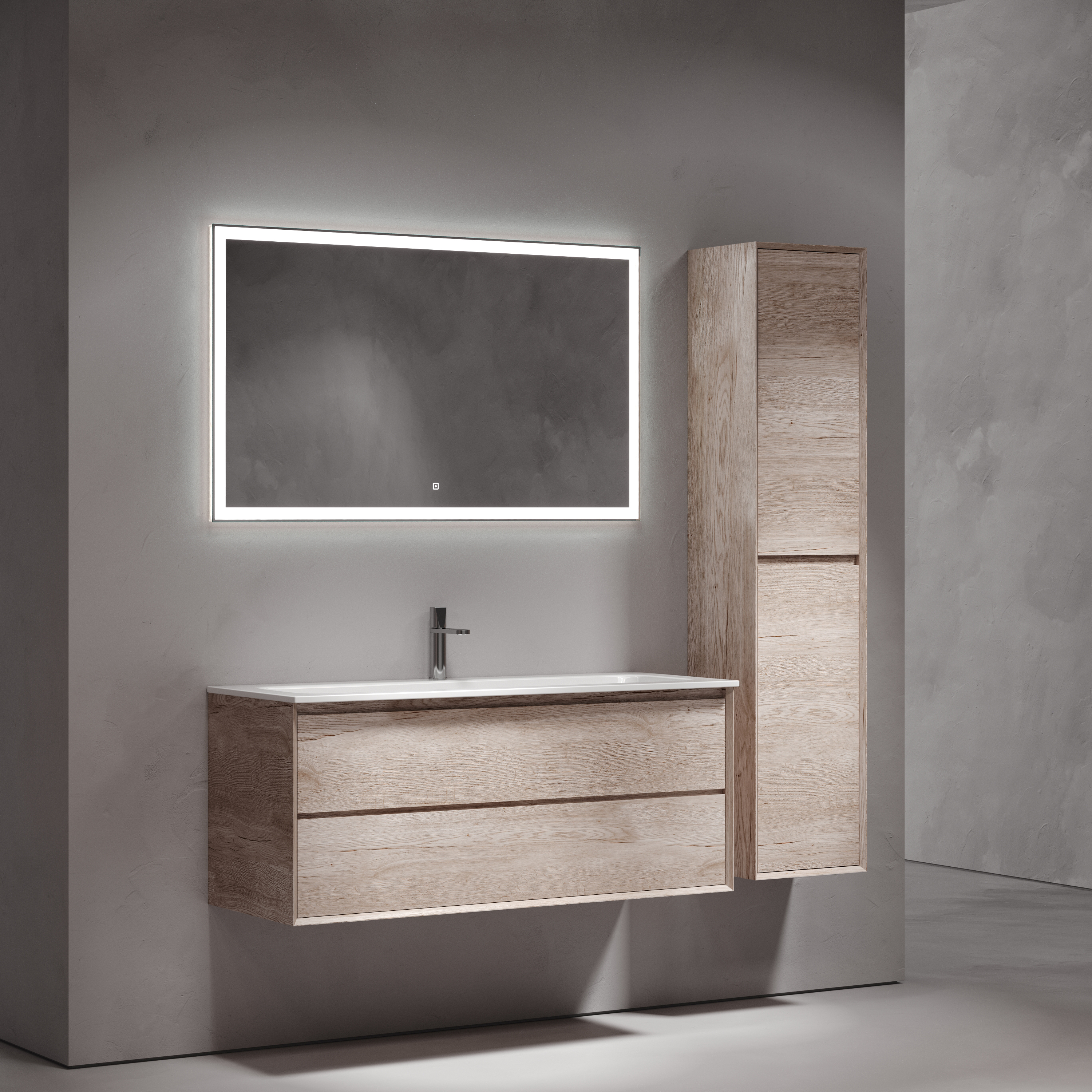 Мебель для ванной комнаты Sancos Marmi 2.0 120 см дуб галифакс натуральный, цвет коричневый MR2.0120EG - фото 2