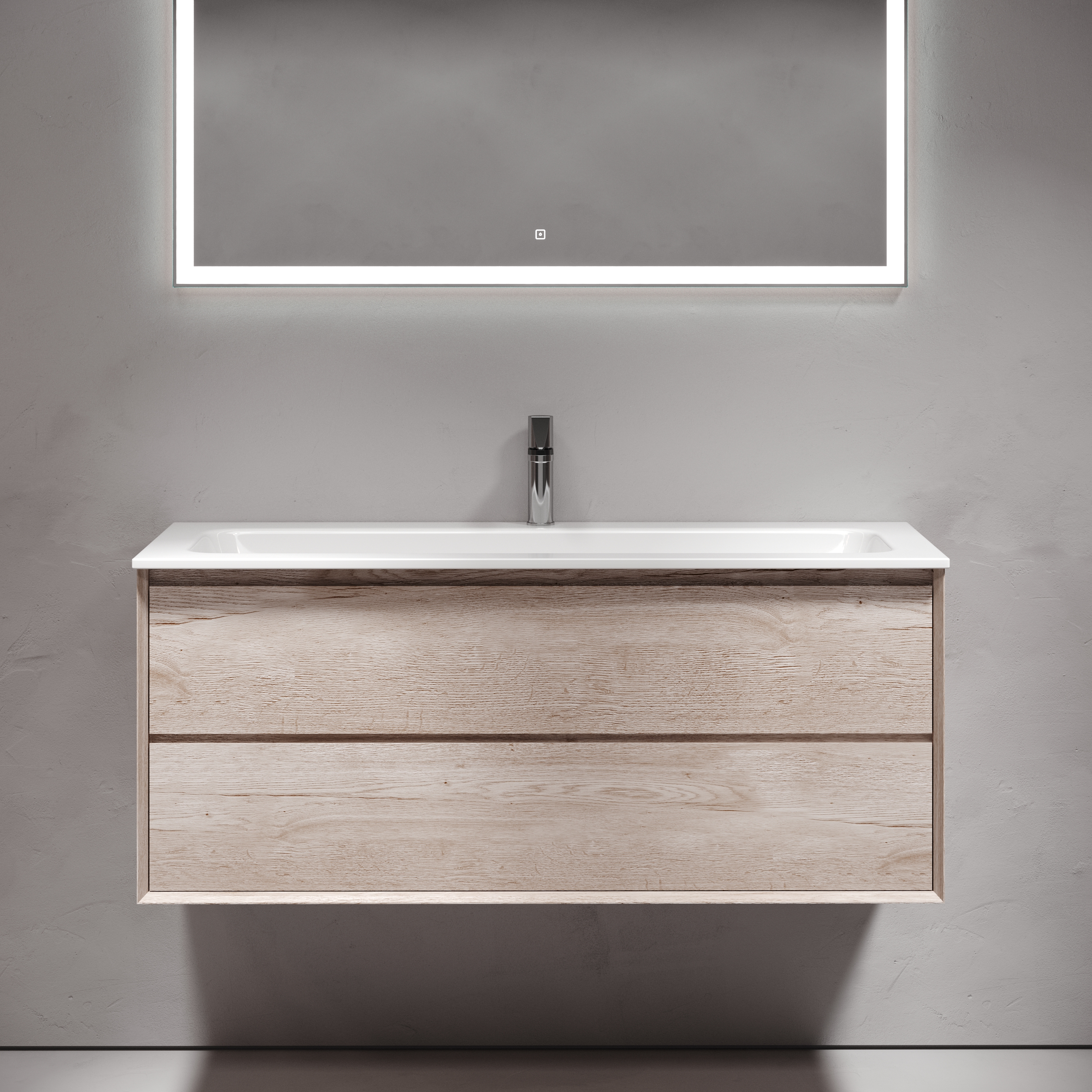 Мебель для ванной комнаты Sancos Marmi 2.0 120 см дуб галифакс натуральный, цвет коричневый MR2.0120EG - фото 3