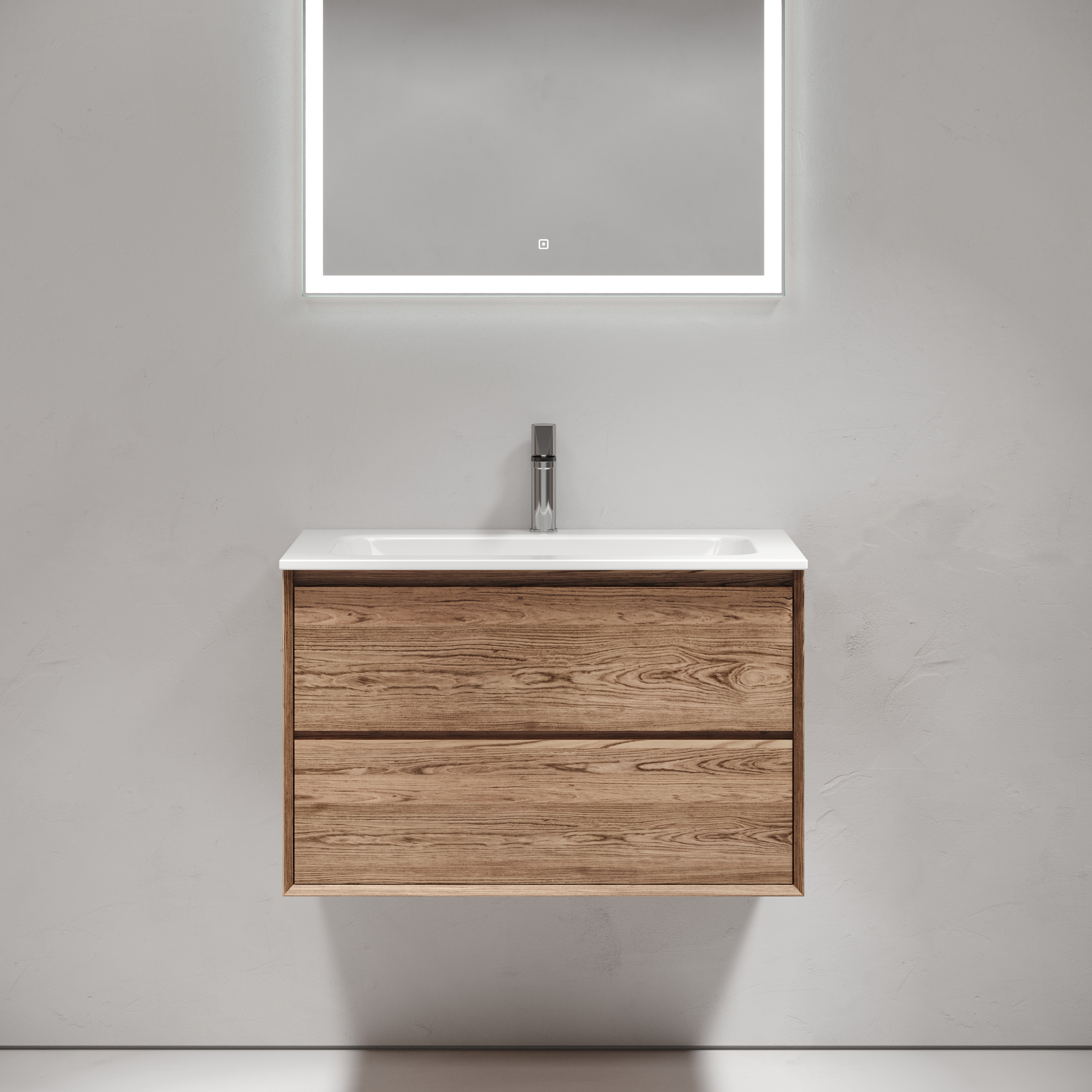 Мебель для ванной комнаты Sancos Marmi 2.0 60 см дуб чарльстон, цвет коричневый MR2.060ECH - фото 1