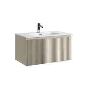 Тумба под раковину Sancos Сноб Р 1.0 (SNOB R 1.0) 80 см SNR1.080CE бежевый матовый (Beige Soft)