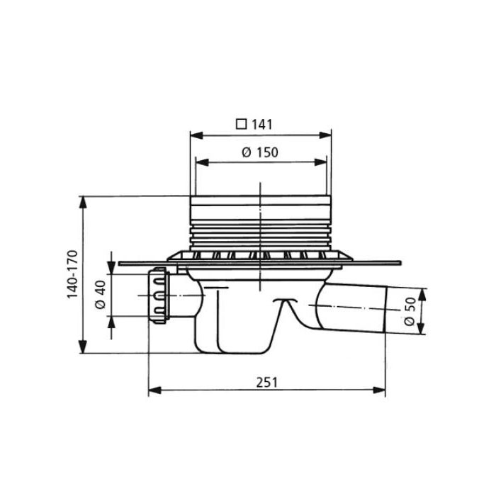 Душевые трапы Sanit 40003000000 3362₽