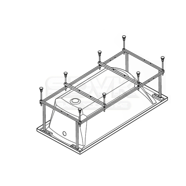Монтаж комплект к ванне 150х70 монако тенерифе 1wh112424 santek