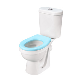 Унитаз-компакт детский Santek Каспер 1WH501846 сиденье без крышки, белый, голубой