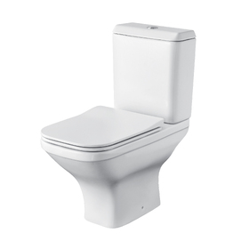 Унитаз-компакт Santek Лайн 1WH501573 безободковый, с крышкой микролифт, белый
