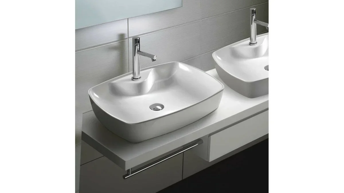 Раковина накладная Serel Washbasin 60x44, цвет белый - фото 2