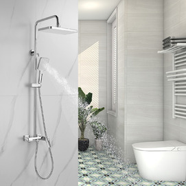 Душевая стойка Shevanik S4226 с изливом, хром