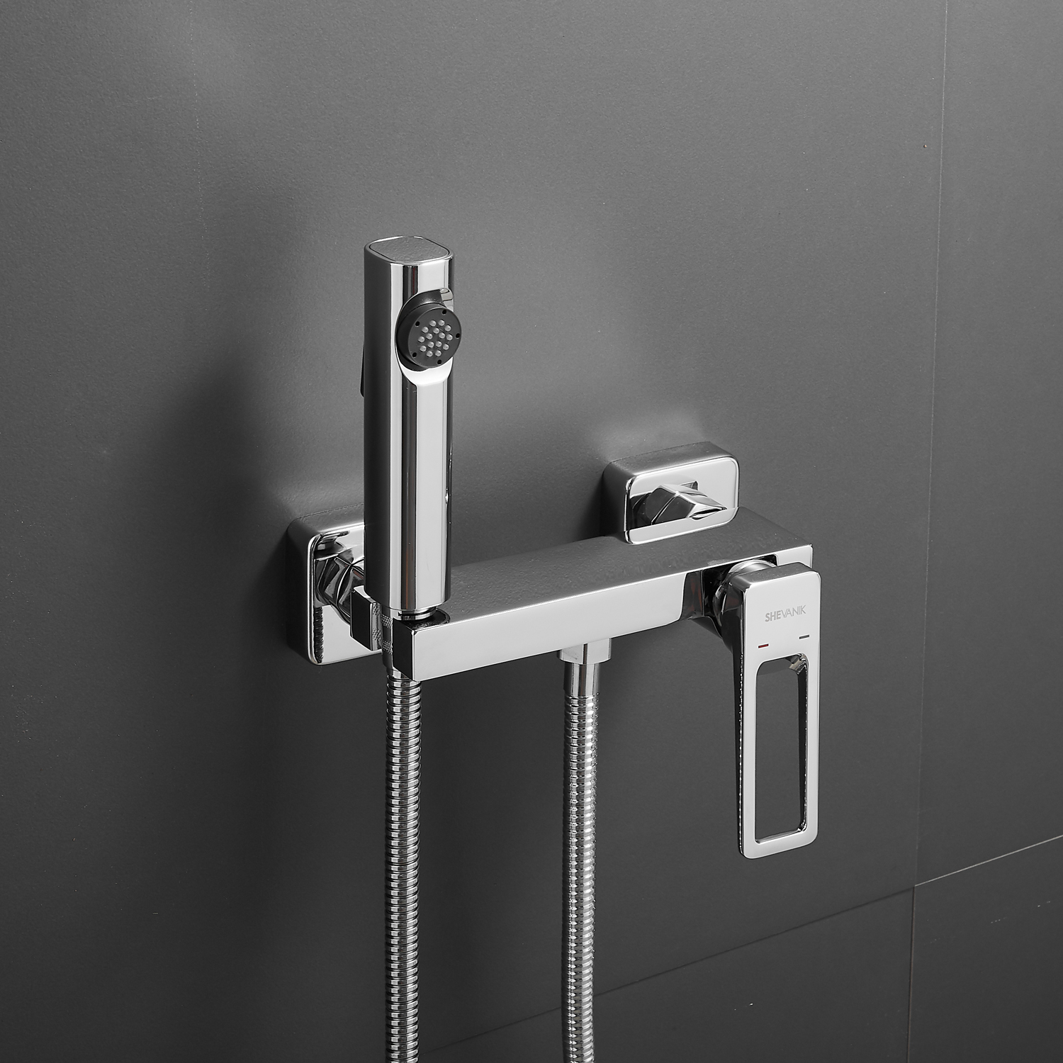 Гигиенический душ со смесителем Shevanik S6805-1 хром - фото 14