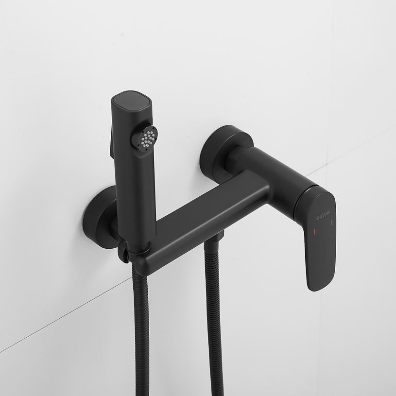 Гигиенический душ со смесителем Shevanik S8505H-1 черный - фото 10