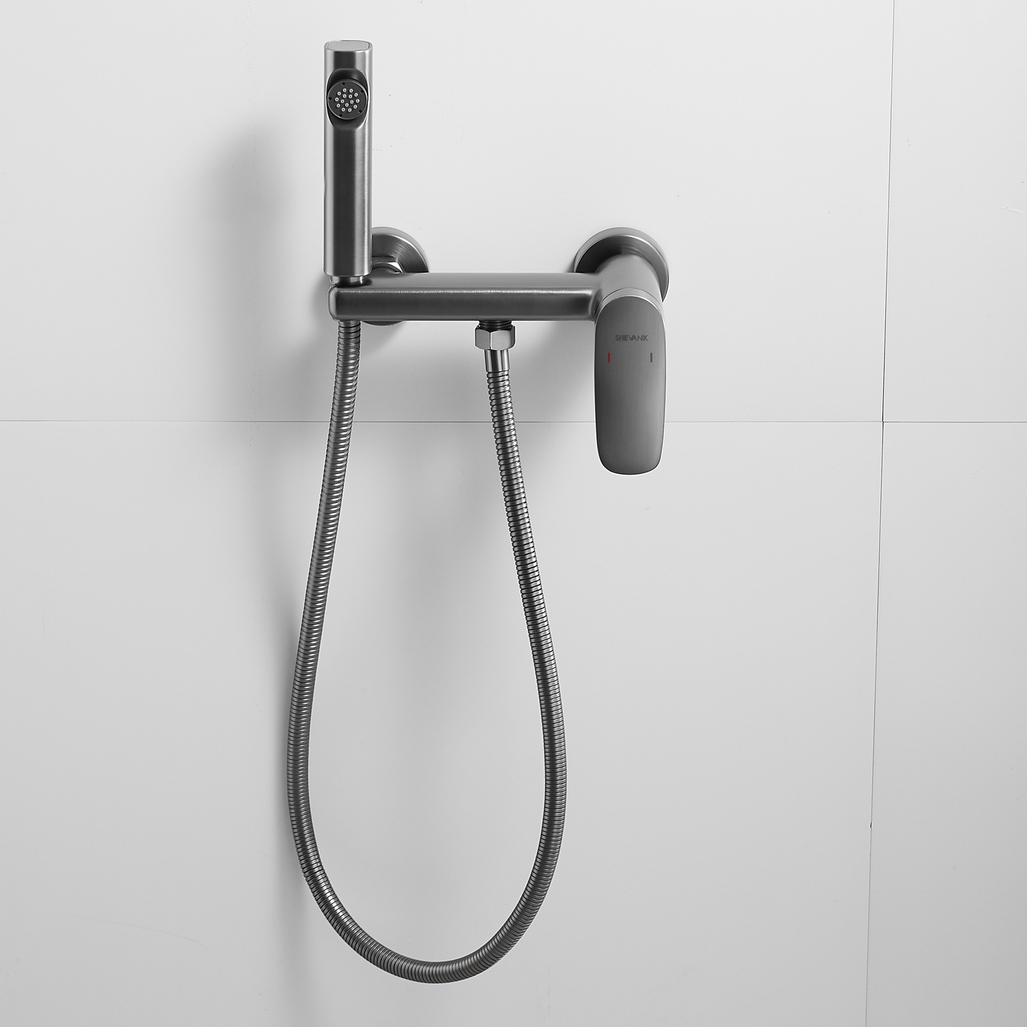 Гигиенический душ со смесителем Shevanik S8505T-1 оружейная сталь - фото 10
