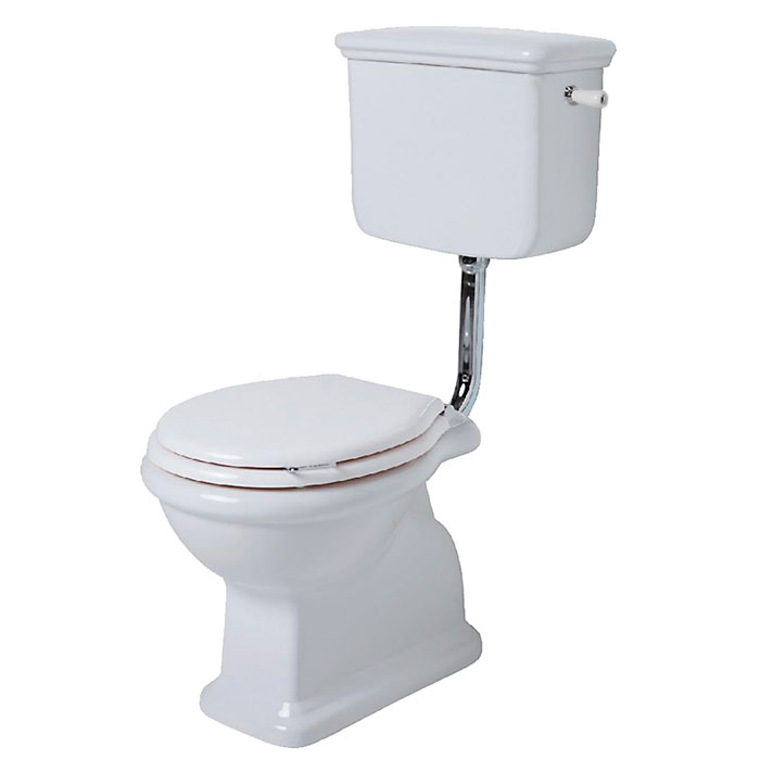 Унитаз напольный Simas Arcade LA01bi со средним бачком, с боковой ручкой хром, белый