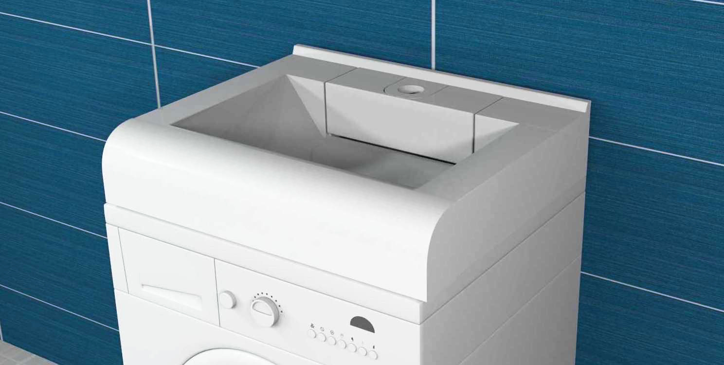 Раковина над стиральной машиной Stella Polar Корини 60 см SP-00000237 белая, цвет белый - фото 4