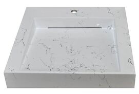 Раковина над стиральной машиной Stella Polar Берта 60 см SP-00001519 белый мрамор