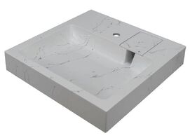 Раковина над стиральной машиной Stella Polar Солярис 60 см SP-00001687 белый мрамор