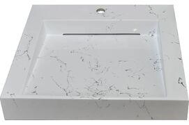 Раковина над стиральной машиной Stella Polar Берта 60 см SP-00001696 белый мрамор
