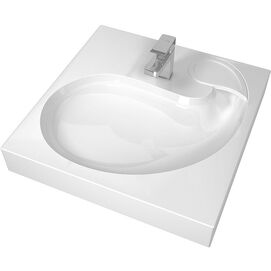 Раковина над стиральной машиной Stella Polar Шебби 60 см SP-00001732 белая