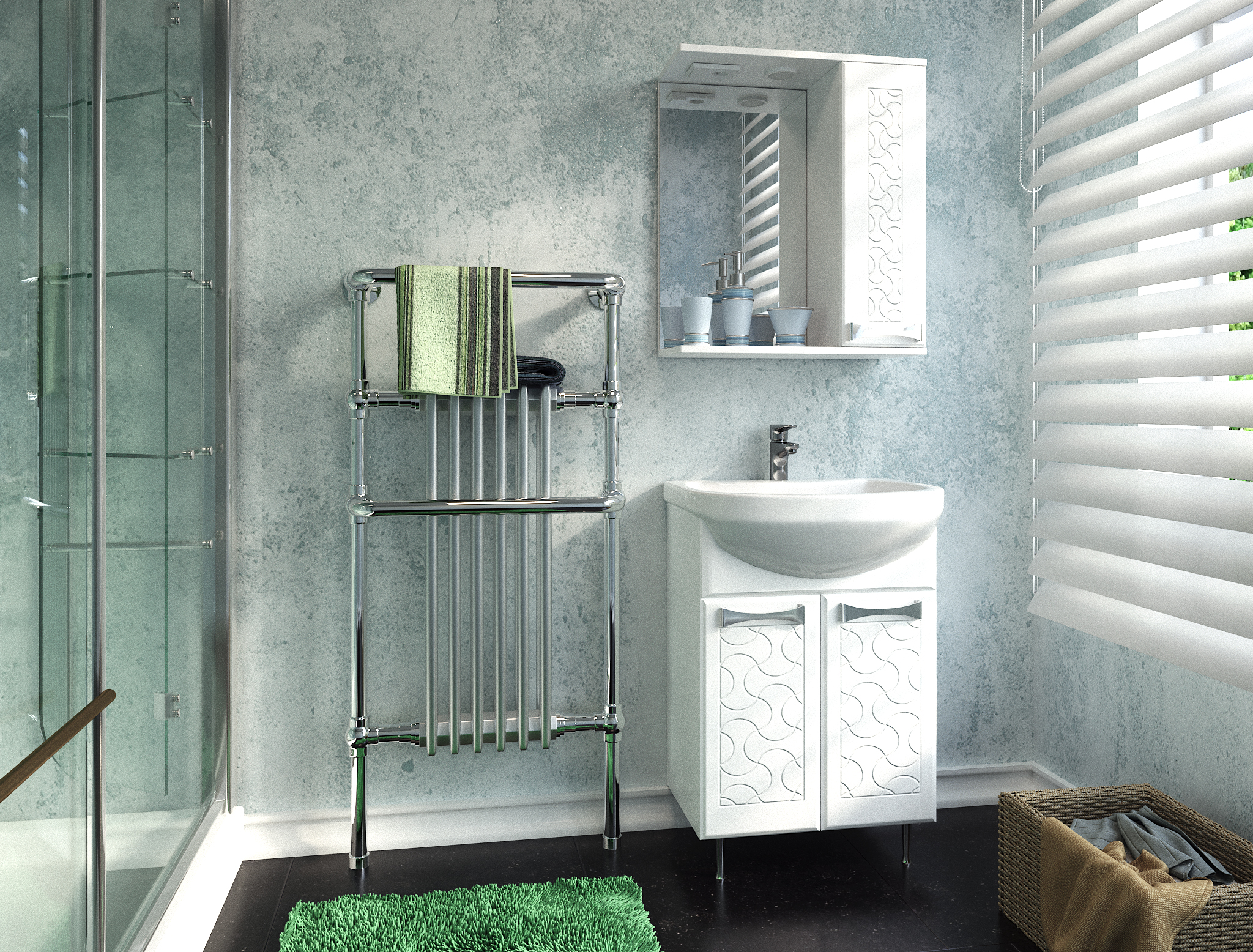 Мебель для ванной комнаты Stella Polar Ванда 50 см белая глянцевая, цвет белый SP-00000200 - фото 2