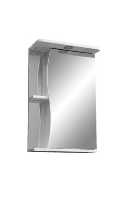 Зеркальный шкаф Stella Polar Волна 50 см SP-00000032 белый