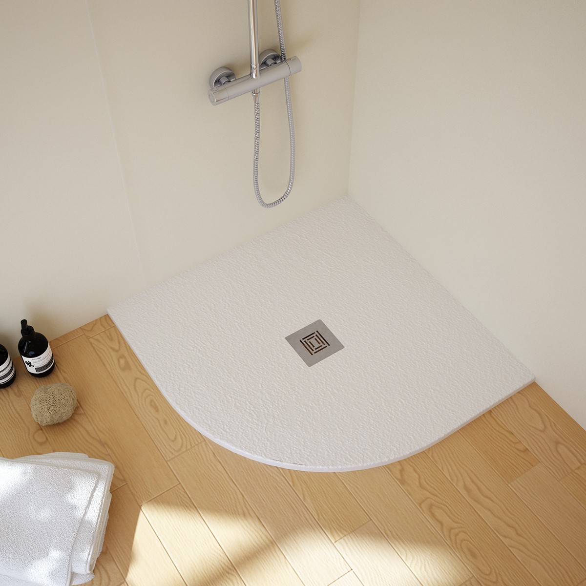 Душевой поддон Stpool Lite 80х80 1237477 белый матовый 16685₽