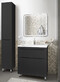Фото Мебель для ванной Style Line Бергамо 90 люкс черный антискрейтч напольный 0