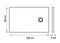 Фото Душевой поддон из литьевого мрамора Taliente 120x80 PTA-ST-120Bstone черный, на каркасе с декоративной панелью (уценка: с экспозиции) 1