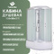 Фото Душевая кабина Taliente 120x80 TA-12080M(L) стекло рифленое, профиль матовый хром, левая, с высоким поддоном 0