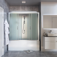 Душевая кабина Taliente 150x70 TA-15070M стекло рифленое, профиль матовый хром