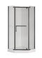 Фото Душевой уголок Taliente 80x80 см TA-08083-1CB стекло прозрачное, профиль матовый черный 2