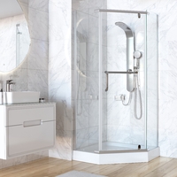 Душевой угол Taliente 90x90 см TA-09093-1CP стекло прозрачное, профиль хром, без поддона