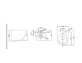Фото Комплект 5 в 1 Taliente Amato AM25010+Инсталляция Grohe Rapid SL 38772001+Кнопка смыва хром