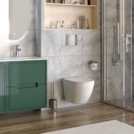 Фото Комплект 5 в 1 Taliente Amato AM25010+Инсталляция Grohe Rapid SL 38772001+Кнопка смыва хром